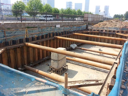 鋼板樁施工坑支護 鋼板樁施工坑支護